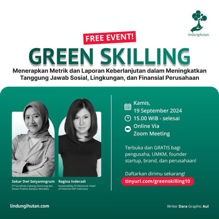LindungiHutan Gelar Webinar Green Skilling Bahas Metrik dan Laporan Keberlanjutan, jannonews.com