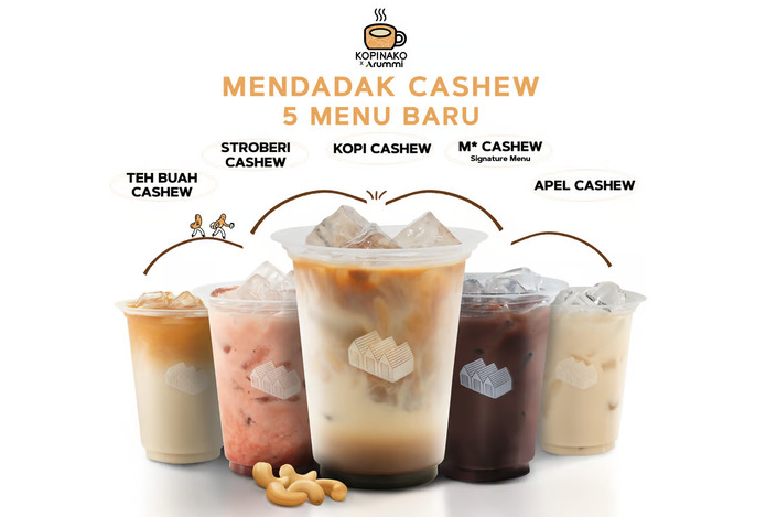 Arummi Foods dan Kopi Nako Hadirkan 5 Kreasi Menu Baru yang Dikemas dalam Series Mendadak Cashew, jannonews.com