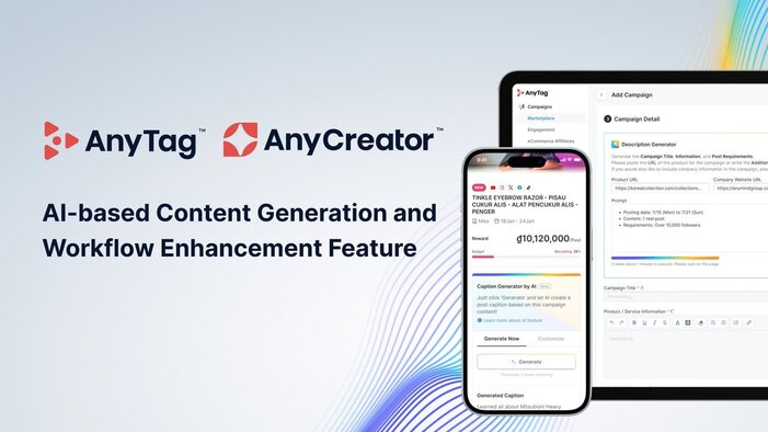 AnyMind Group menambahkan kemampuan penyusunan konten GenAI ke AnyTag dan AnyCreator, jannonews.com
