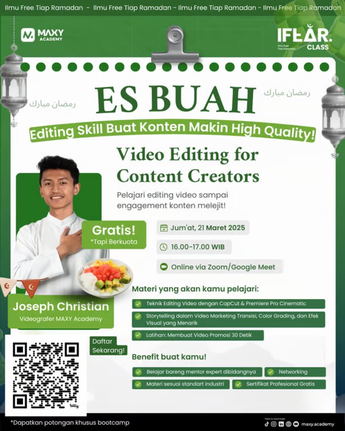 MAXY Academy Dorong Kreator Konten Kuasai Editing Video Lewat Workshop Interaktif Gratis, jannonews.com