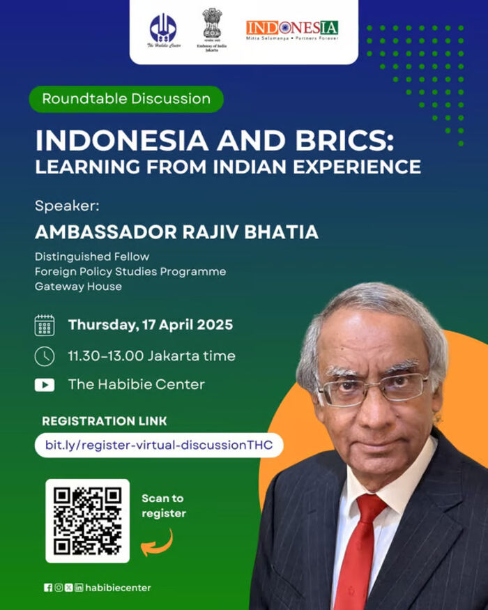 Kedubes India dan The Habibie Center Selenggarakan Diskusi Meja Bundar: Hadirkan Tokoh Diplomasi India, Dubes Rajiv Bhatia, jannonews.com