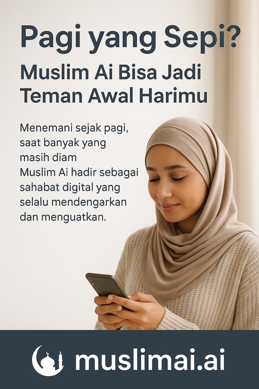 Pagi yang Sepi? Muslim Ai Bisa Jadi Teman Awal Harimu, jannonews.com