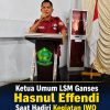 Ketua Umum LSM Ganses Hasnul Effendi menyampaikan kritik terkait sanksi terhadap oknum camat di Kabupaten Seluma.