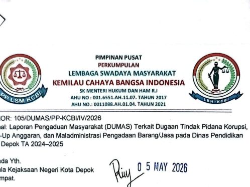 kegiatan pengadaan barang pendidikan di Dinas Pendidikan Kota Depok yang menjadi sorotan dugaan penyimpangan anggaran.